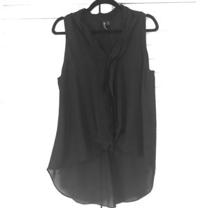 Sleeveless Black Top